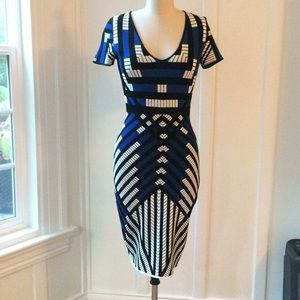 DVF Diane von Furstenberg graphic patterned dress